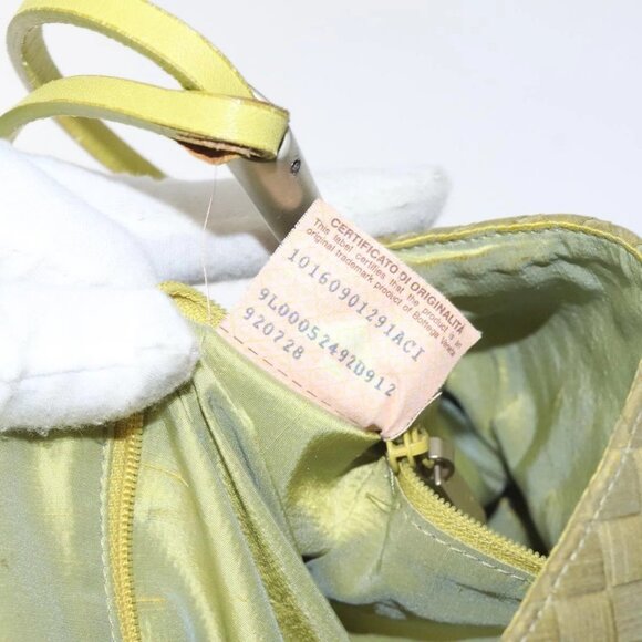 BOTTEGA VENETA INTRECCIATO Shoulder Bag Nylon Green Auth 128679 - Picture 11 of 15